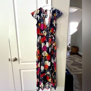 Floral faux Wrap Dress